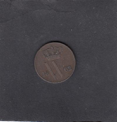 Beschrijving: 1 Cent WILLEM III